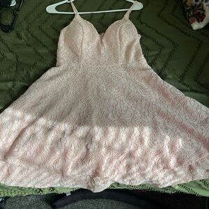 Speechless Pink Lace Dress